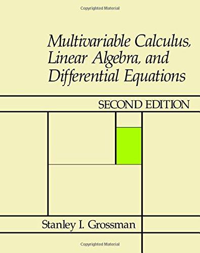Book Multivariable calculus, linear algebra, and differential equations free
