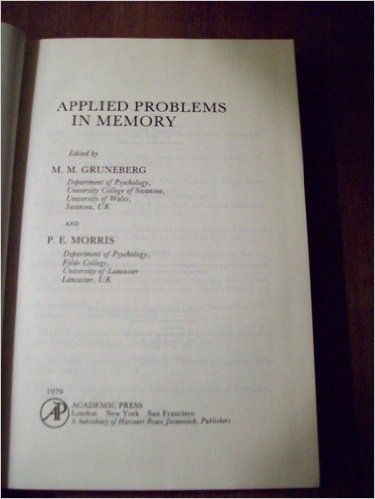 Book Applied Problems in Memory free
