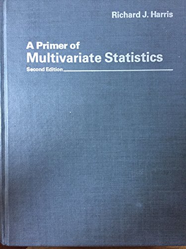 Book A Primer of Multivariate Statistics free