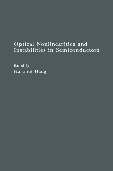 Book Optical Nonlinearities and Instabilities in Semiconductors free