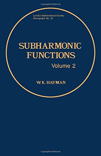 Book Subharmonic Functions, Volume 2 (London Mathematical Society Monographs) free