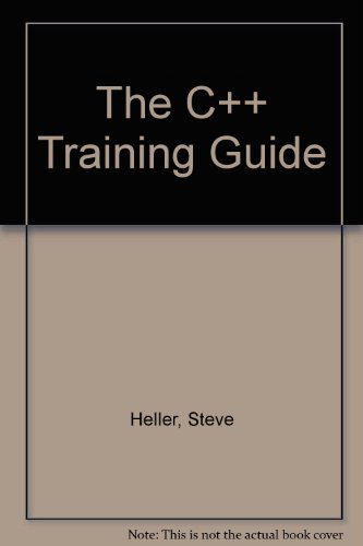Book C++ Training Guide ***replacement*** Cd-rom free