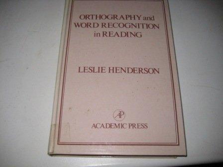 Book Orthography and Word Recognition in Reading free