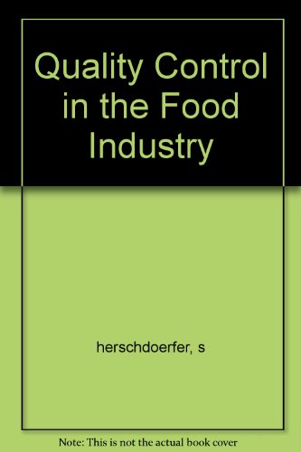 Book Quality Control In The Food Industry free