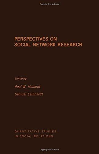 Book Perspectives on Social Network Research (Quantitative studies in social relations) free