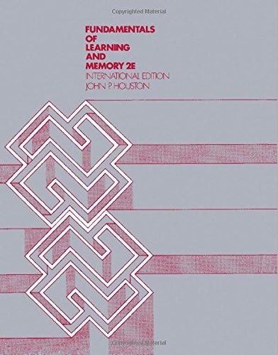 Book Fundamentals of learning and memory free