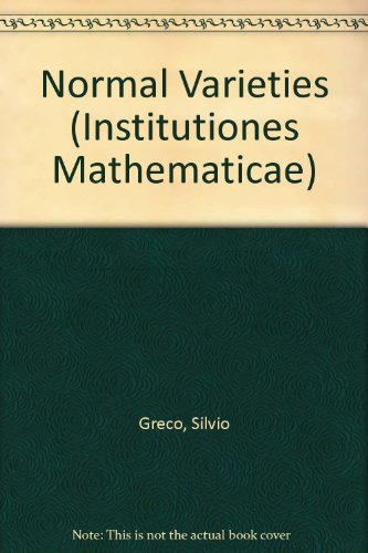 Book Normal Varieties (institutiones Mathematicae) free