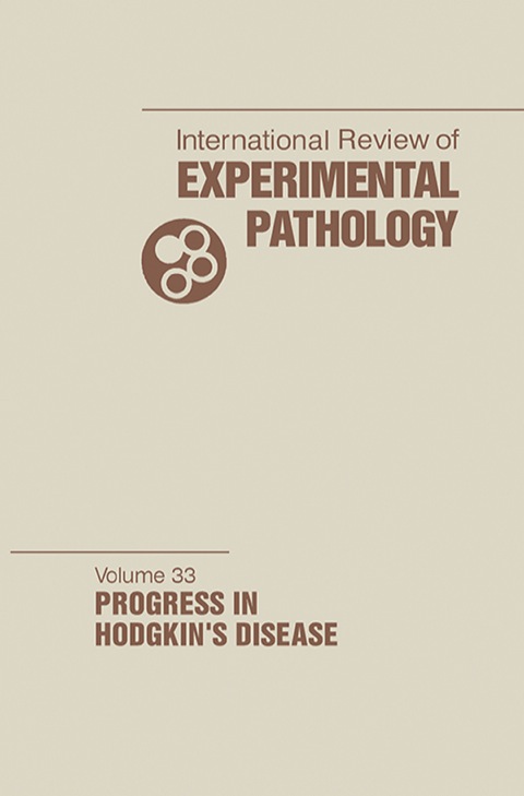 Book Progress in Hodgkin's Disease (International Review of Experimental Pathology) free