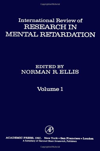 Book INT'L REV OF RESRCH IN MENTL RETARDTN V1, Volume 1 free