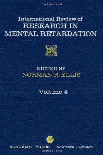 Book INT'L REV OF RESRCH IN MENTL RETARDTN V4, Volume 4 free
