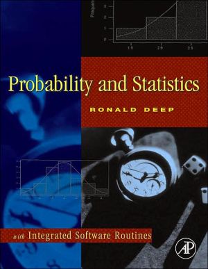 Book Probability and Statistics: with Integrated Software Routines free