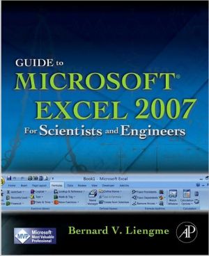 Book A Guide to Microsoft Excel 2007 for Scientists and Engineers free