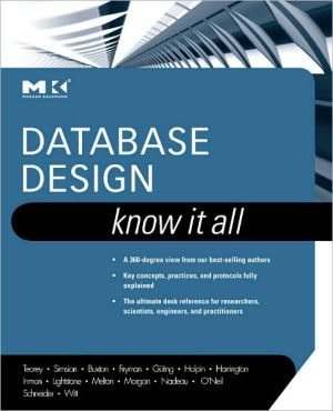 Book Database Design: Know It All (Morgan Kaufmann Know It All) free