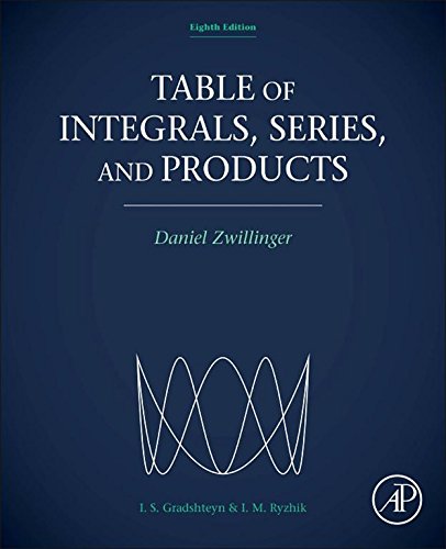 Book Table of Integrals, Series, and Products free
