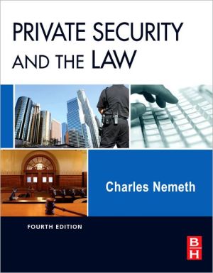 Book Private Security and the Law free