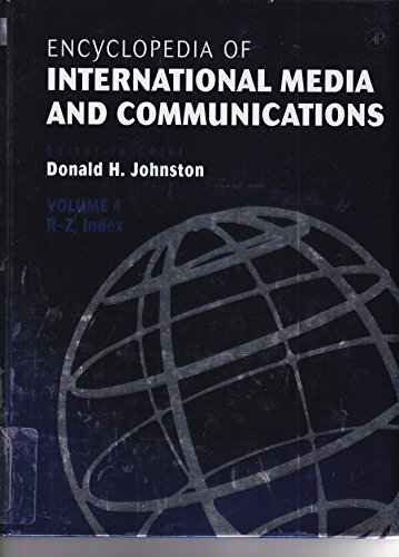 Book Encyclopedia Of International Media And Communications (encyclopedia Of International Media And Communications, Four-volume Set) free
