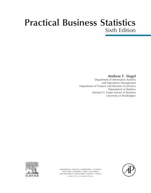 Book Practical Business Statistics, Student Solutions Manual (e-only) free