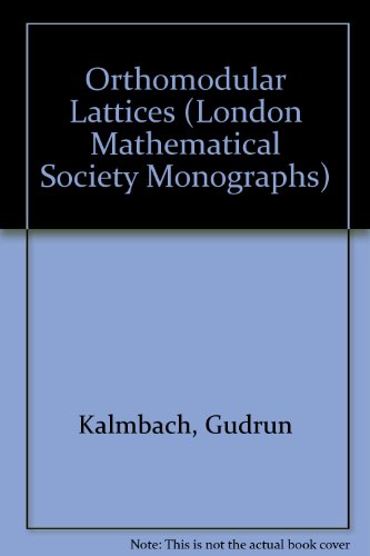 Book Orthomodular Lattices (london Mathematical Society Monographs) free