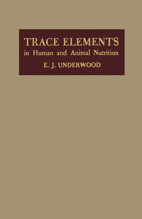 Book Trace Elements in Human and Animal Nutrition free