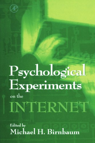 Book Psychological Experiments on the Internet free