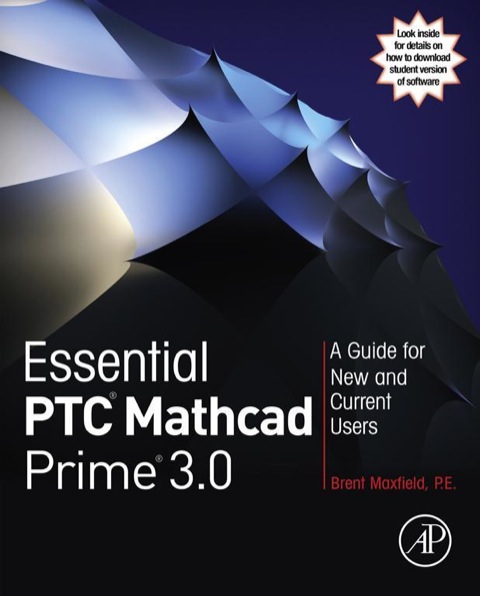 Book Essential PTC® Mathcad Prime® 3.0: A Guide for New and Current Users free