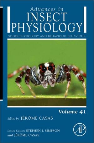 Book Spider Physiology and Behaviour: Behaviour (Volume 41) (Advances in Insect Physiology, Volume 41) free