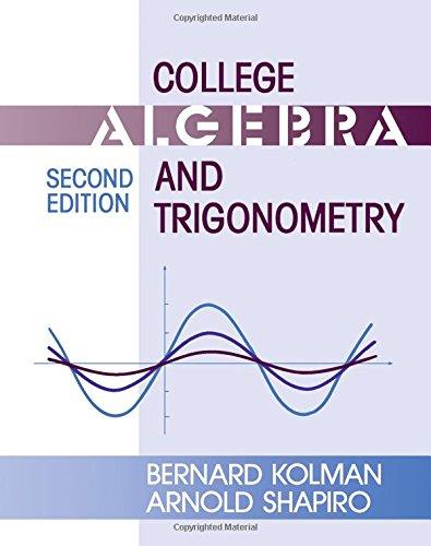 Book College Algebra & Trigonometry free