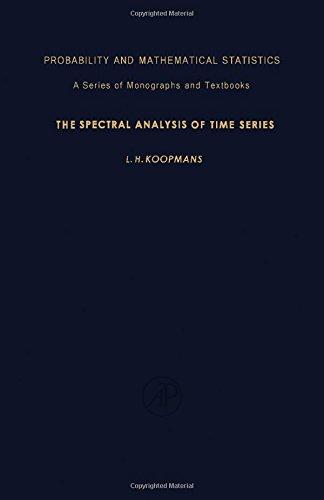 Book The Spectral Analysis of Time Series free