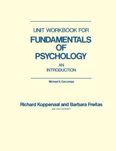Book Unit Workbook for Fundamentals of Psychology: An Introduction free