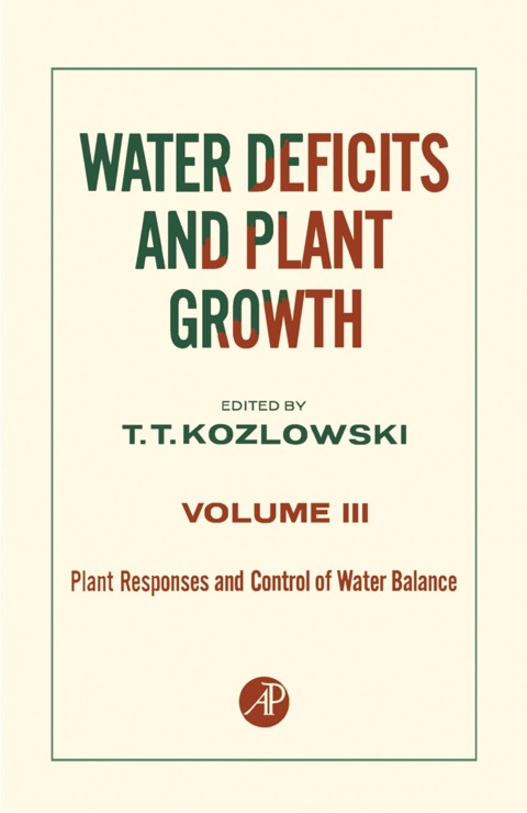 Book Plant Responses and Control of Water Balance free