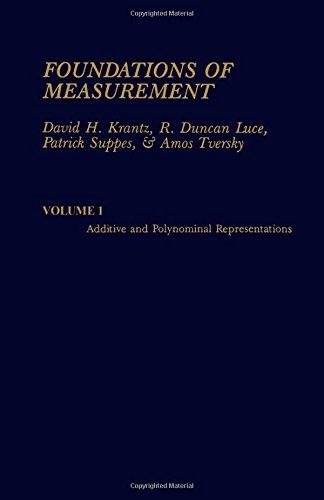 Book Foundations of Measurement; Additive and Polynomial Representations free
