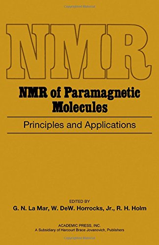 Book NMR of paramagnetic molecules;: Principles and applications free