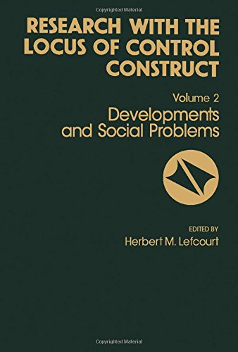 Book Research With The Locus Of Control Construct: Developments In Social Problems free