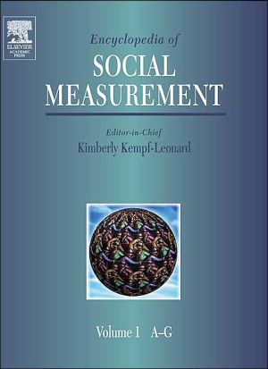 Book Encyclopedia of Social Measurement free
