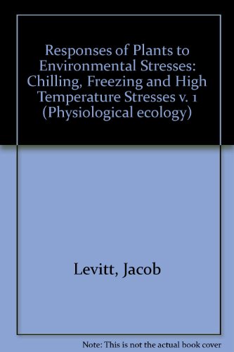 Book Responses of plants to environmental stresses (Physiological ecology) free
