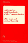 Book Information and Meaning in Child Communication (Applied Language Studies) free