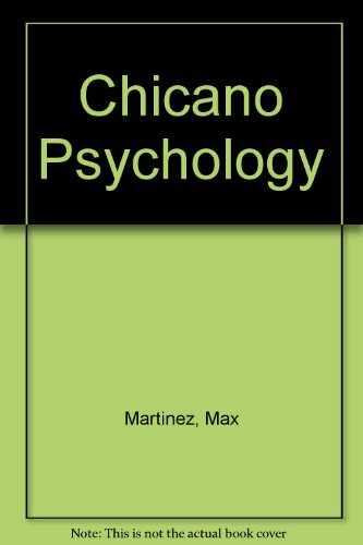 Book Chicano psychology free