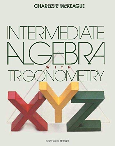 Book Intermediate Algebra With Trigonometry free