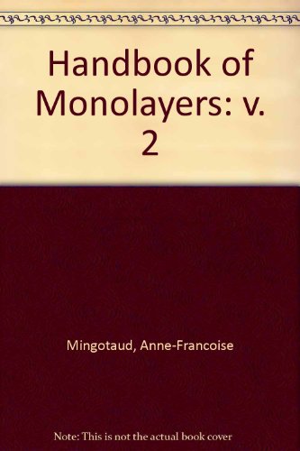 Book Handbook Of Monolayers (v. 2) free