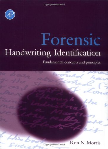 Book Forensic Handwriting Identification: Fundamental Concepts and Principles free