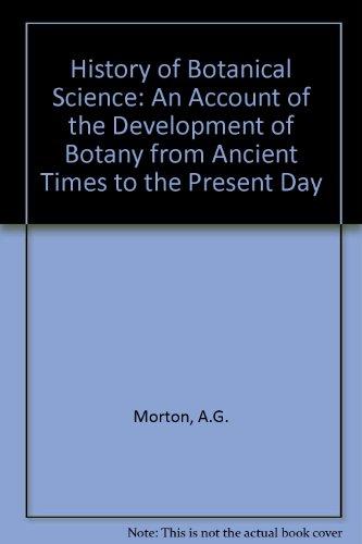 Book History of Botanical Science free