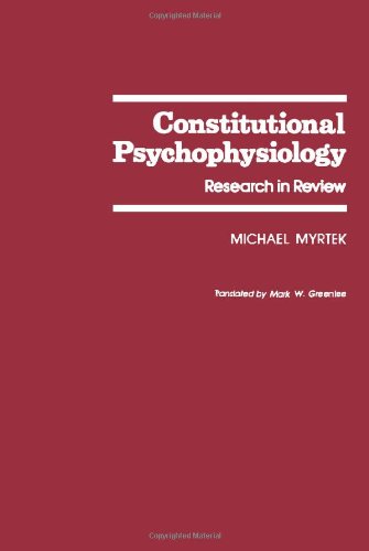 Book Constitutional psychophysiology: Research in review free Book Constitutional psychophysiology: Research in review free