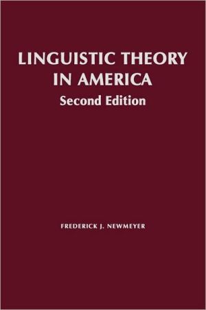Book Linguistic Theory in America (2nd Edition) free