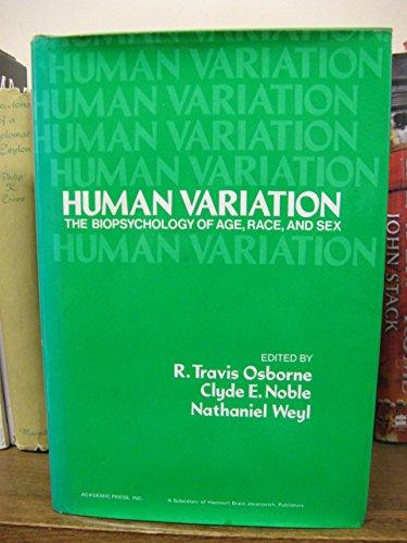 Book Human variation: The biopsychology of age, race, and sex free