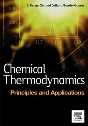 Book Chemical Thermodynamics: Principles and Applications: Principles and Applications free