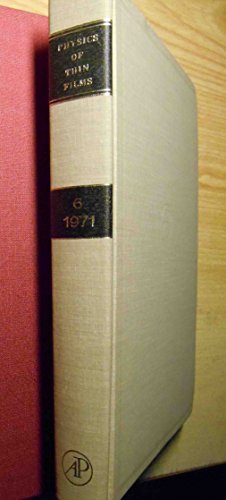 Book Physics of Thin Films: Advances in Research and Development. Volume 6. free