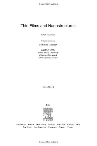 Book Cavity Polaritons (Volume 32) (Thin Films and Nanostructures, Volume 32) free