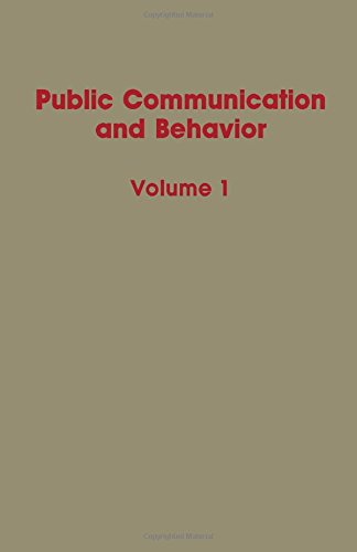 Book Public Communication And Behavior (vol 1) free