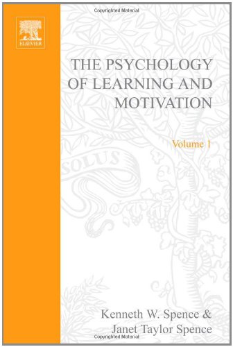 Book PSYCHOLOGY OF LEARNING&MOTIVATION:V.1, Volume 1 free