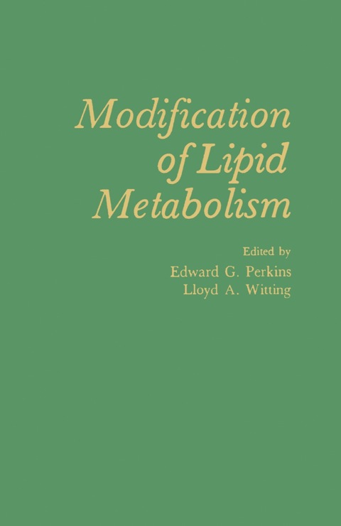 Book Modification of lipid metabolism free